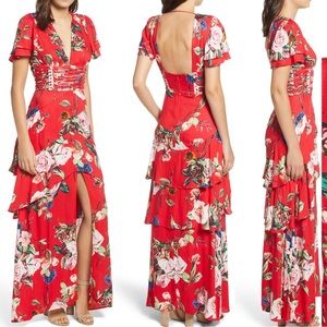 AFRM X NordstromCollection Red Garden Dress